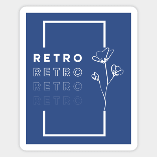 retro-flower design Magnet